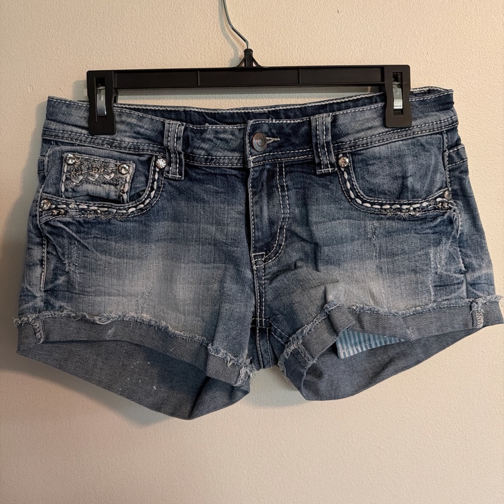 Shyanne Light Wash Distressed Jean Shorts